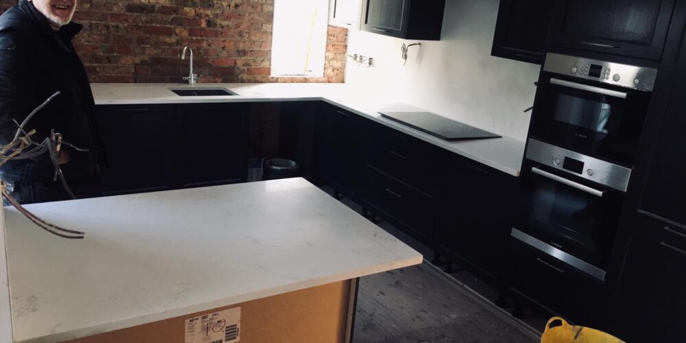 Another Happy Customer! Cashmere Quartz Worktops